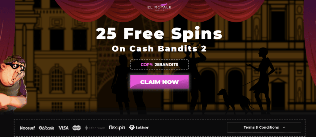 el royale online casino lobby screenshot