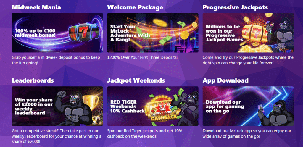 MrLuck Promotions Screenshot